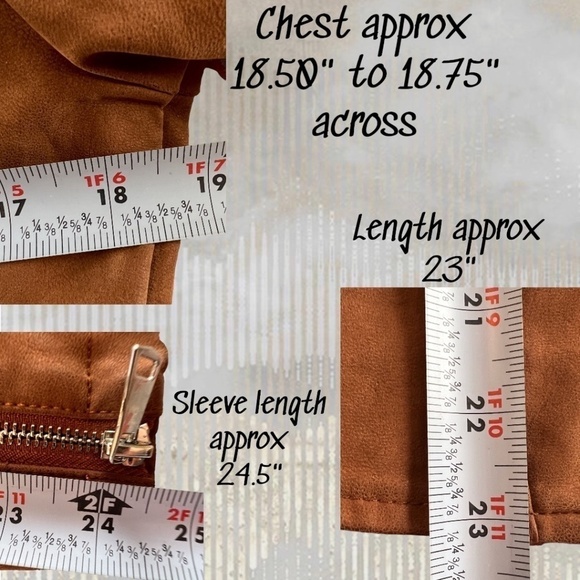 FREE PEOPLE NWT Harriett Moto-Style Brown Vegan Suede, Black Hood Jacket/Md - Picture 15 of 16